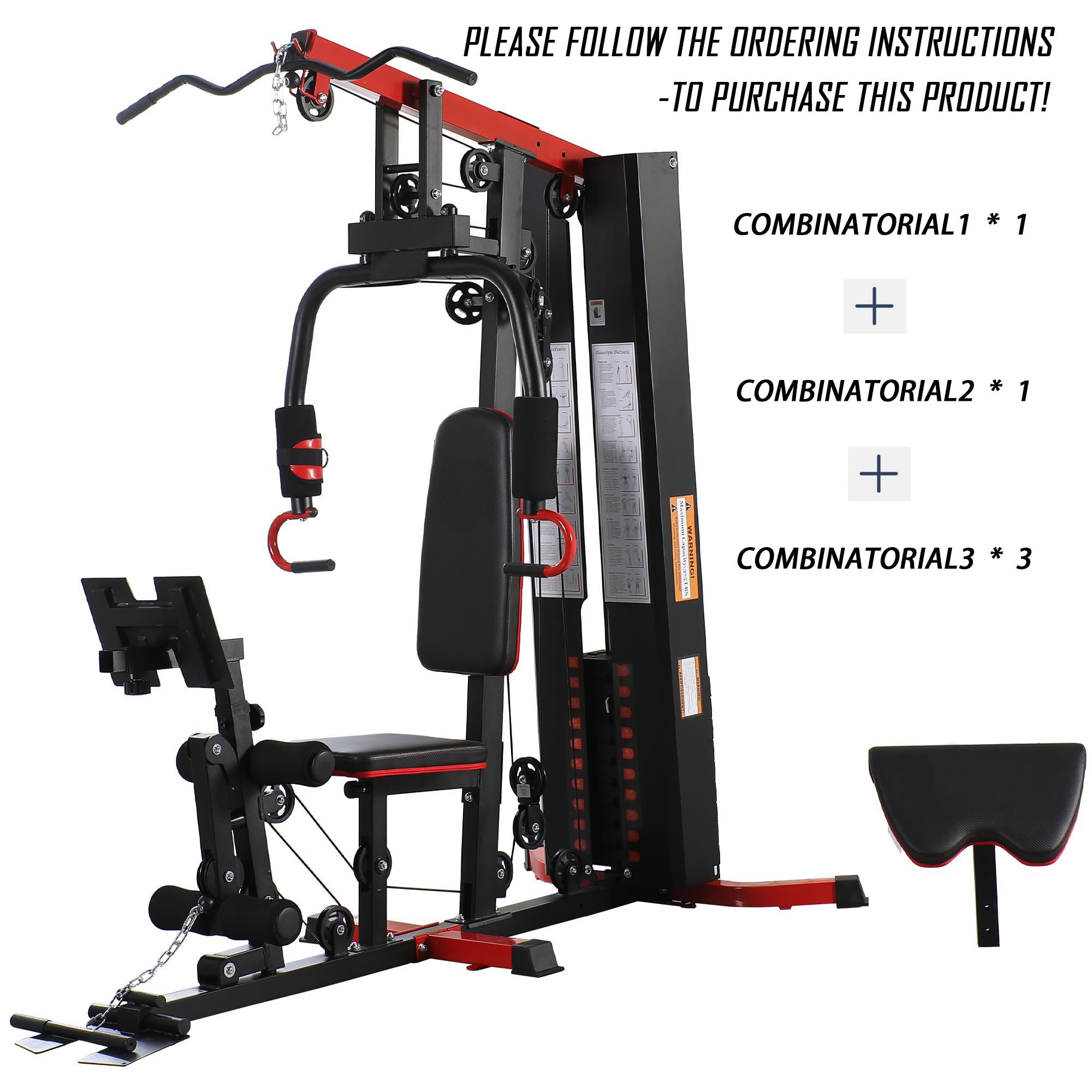 Only Supports Self Pickup  Heavy Duty Gym Equipment For Strength Training And Full Body Workouts Please Follow The Ordering Instructions To Purchase This Product--3-piece Combination For Sale